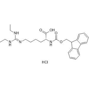 N2-(((9H-fluoren-9-yl)methoxy)carbonyl)-N6-(bis(ethylamino)methylene)-D-lysine hydrochloride|CS-0641666