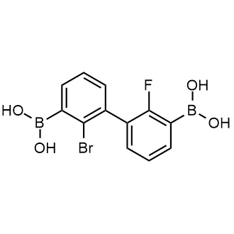 (2-Bromo-2'-fluoro-[1,1'-biphenyl]-3,3'-diyl)diboronic acid|CS-0641751
