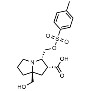 (2R,3S,7aS)-Hexahydro-7a-(hydroxymethyl)-3-[[[(4-methylphenyl)sulfonyl]oxy]methyl]-1H-pyrrolizine-2-carboxylic acid|CS-0641796