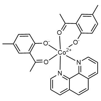 (OC-6-33)-Bis[1-[2-(hydroxy-κO)-5-methylphenyl]ethanonato-κO](1,10-phenanthroline-κN1,κN10)cobalt|CS-0642569