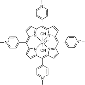 Cobalt(3+), bis(cyano-C)[[4,4′,4′′,4′′′-(21H,23H-porphine-5,10,15,20-tetrayl)tetrakis[1-methylpyridiniumato]](2-)-N21,N22,N23,N24]-, (OC-6-12)-|CS-0642606