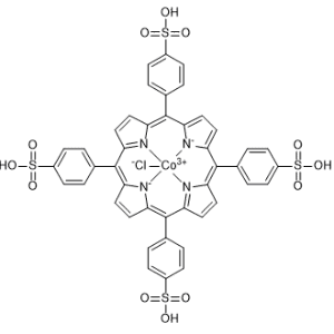 Cobaltate(4-), chloro[[4,4′,4′′,4′′′-(21H,23H-porphine-5,10,15,20-tetrayl-κN21,κN22,κN23,κN24)tetrakis[benzenesulfonato]](6-)]-, hydrogen (1:4), (SP-5-12)-|CS-0642626