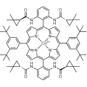 (SP-4-1)-[[(1S,1′S,1′′S,1′′′S)-N,N′,N′′,N′′′-[[10,20-Bis[3,5-bis(1,1-dimethylethyl)phenyl]-21H,23H-porphine-5,15-diyl-κN21,κN22,κN23,κN24]di-2,1,3-benzenetriyl]tetrakis[2,2-dimethylcyclopropanecarboxamidato]](2-)]cobalt|CS-0642637