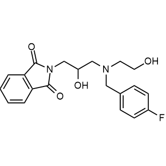 2-[3-[[(4-Fluorophenyl)methyl](2-hydroxyethyl)amino]-2-hydroxypropyl]-1H-isoindole-1,3(2H)-dione|CS-0642781