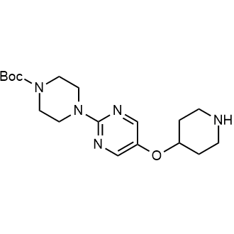 1,1-Dimethylethyl 4-[5-(4-piperidinyloxy)-2-pyrimidinyl]-1-piperazinecarboxylate|CS-0642806