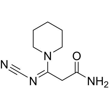 1-Piperidinepropanamide, β-(cyanoimino)-|CS-0643100