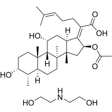 2,2'-azanediyldiethanol (Z)-2-((3R,4S,5S,8S,9S,10S,11R,13R,14S,16S)-16-acetoxy-3,11-dihydroxy-4,8,10,14-tetramethyldodecahydro-1H-cyclopenta[a]phenanthren-17(2H,10H,14H)-ylidene)-6-methylhept-5-enoate|CS-0643188
