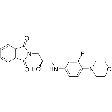 2-[(2R)-3-[[3-Fluoro-4-(4-morpholinyl)phenyl]amino]-2-hydroxypropyl]-1H-isoindole-1,3(2H)-dione|CS-0643219