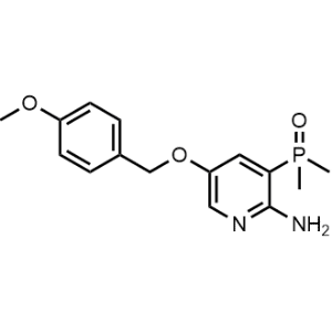 2-Pyridinamine, 3-(dimethylphosphinyl)-5-[(4-methoxyphenyl)methoxy]-|CS-0643758