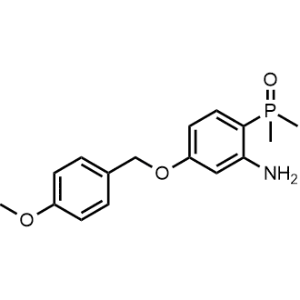 Benzenamine, 2-(dimethylphosphinyl)-5-[(4-methoxyphenyl)methoxy]-|CS-0643762