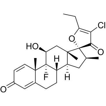 (11β,16β)-22-Chloro-17,23-epoxy-9-fluoro-1-hydroxy-16-methyl-21,26,27-trinorcholesta-1,4,22-triene-3,20-dione|CS-0643972