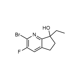 2-Bromo-7-ethyl-3-fluoro-6,7-dihydro-5H-cyclopenta[b]pyridin-7-ol|CS-0644273