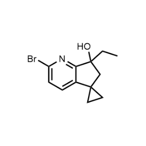 2-Bromo-7-ethyl-6,7-dihydrospiro[cyclopenta[b]pyridine-5,1'-cyclopropan]-7-ol|CS-0644285