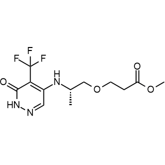Methyl (S)-3-(2-((6-oxo-5-(trifluoromethyl)-1,6-dihydropyridazin-4-yl)amino)propoxy)propanoate|CS-0644361
