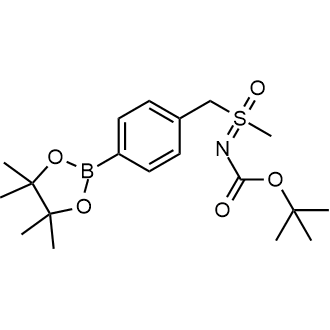 tert-Butyl (methyl(oxo)(4-(4,4,5,5-tetramethyl-1,3,2-dioxaborolan-2-yl)benzyl)-l6-sulfaneylidene)carbamate|CS-0644425