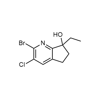 2-Bromo-3-chloro-7-ethyl-6,7-dihydro-5H-cyclopenta[b]pyridin-7-ol|CS-0644427
