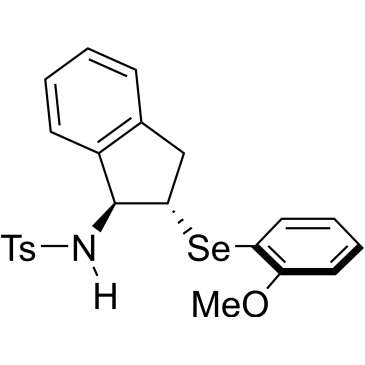 N-((1S,2S)-2-((2-Methoxyphenyl)selanyl)-2,3-dihydro-1H-inden-1-yl)-4-methylbenzenesulfonamide|CS-0644775