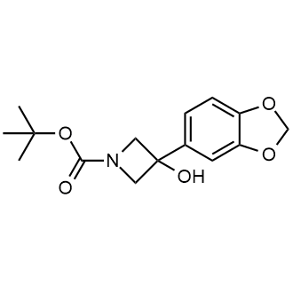 1,1-Dimethylethyl 3-(1,3-benzodioxol-5-yl)-3-hydroxy-1-azetidinecarboxylate|CS-0645511