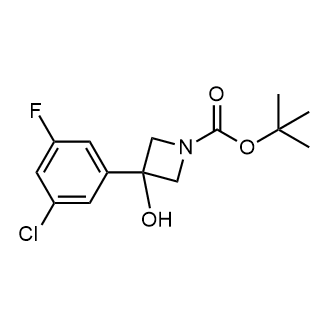 1,1-Dimethylethyl 3-(3-chloro-5-fluorophenyl)-3-hydroxy-1-azetidinecarboxylate|CS-0645541