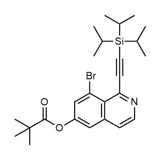 8-Bromo-1-((triisopropylsilyl)ethynyl)isoquinolin-6-yl pivalate|CS-0645706