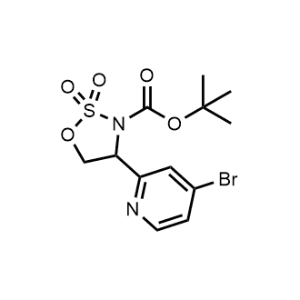 1,2,3-Oxathiazolidine-3-carboxylic acid, 4-(4-bromo-2-pyridinyl)-, 1,1-dimethylethyl ester, 2,2-dioxide|CS-0645957