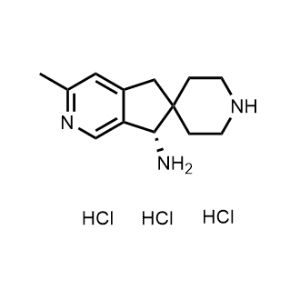 Spiro[6H-cyclopenta[c]pyridine-6,4′-piperidin]-7-amine, 5,7-dihydro-3-methyl-, hydrochloride (1:3), (7S)-|CS-0646432