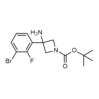 1,1-Dimethylethyl 3-amino-3-(3-bromo-2-fluorophenyl)-1-azetidinecarboxylate|CS-0646456