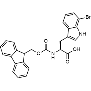 (S)-2-((((9H-Fluoren-9-yl)methoxy)carbonyl)amino)-3-(7-bromo-1H-indol-3-yl)propanoic acid|CS-0646648