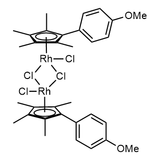 Stereoisomer of di-μ-chlorodichlorobis[(1,2,3,4,5-η)-1-(4-methoxyphenyl)-2,3,4,5-tetramethyl-2,4-cyclopentadien-1-yl]dirhodium|CS-0647089