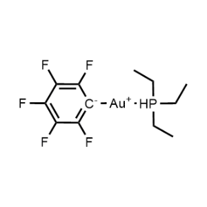 Gold, (pentafluorophenyl)(triethylphosphine)-|CS-0647121