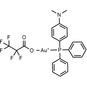 Gold, [4-(diphenylphosphino-κP)-N,N-dimethylbenzenamine](pentafluoropropanoato-κO)-|CS-0647143