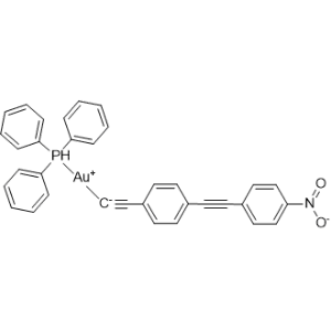 [2-[4-[2-(4-Nitrophenyl)ethynyl]phenyl]ethynyl](triphenylphosphine)gold|CS-0647183