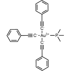 Gold, tris(phenylethynyl)(trimethylphosphine)-, (SP-4-2)-|CS-0647204