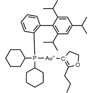 [Dicyclohexyl[2′,4′,6′-tris(1-methylethyl)[1,1′-biphenyl]-2-yl]phosphine](4,5-dihydro-2-propyl-3-furanyl)gold|CS-0647269