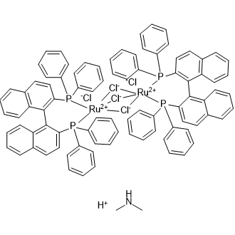 Dimethylammonium dichlorotri(μ-chloro)bis[(R)-(+)-2,2'-bis(diphenylphosphino)-5,5',6,6',7,7',8,8'-octahydro-1,1'-binaphthyl]diruthenate(II)|CS-0647761