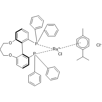 Chlorine{(S)-(+)-1,13-bis(diphenylphosphino)-7,8-dihydro-6H-dibenzo[f,h][1,5]dioxins}(p-cymene)ruthenium (II) chloride,[rucl(p-cymene).|CS-0648126