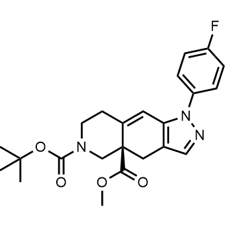 6-(1,1-Dimethylethyl) 4a-methyl (4aR)-1-(4-fluorophenyl)-7,8-dihydro-1H-pyrazolo[3,4-g]isoquinoline-4a,6(4H,5H)-dicarboxylate|CS-0648574