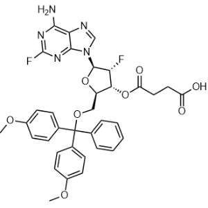 4-(((2R,3R,4R,5R)-5-(6-Amino-2-fluoro-9H-purin-9-yl)-2-((bis(4-methoxyphenyl)(phenyl)methoxy)methyl)-4-fluorotetrahydrofuran-3-yl)oxy)-4-oxobutanoic acid|CS-0648683