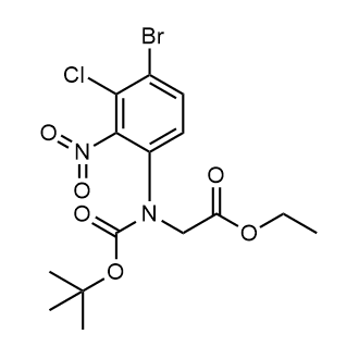 N-(4-Bromo-3-chloro-2-nitrophenyl)-N-[(1,1-dimethylethoxy)carbonyl]glycine ethyl ester|CS-0648745