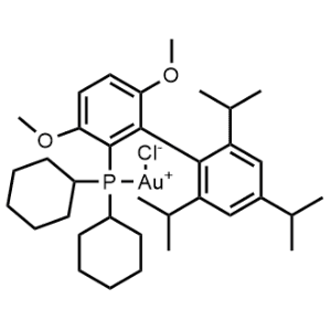 Chloro[dicyclohexyl[3,6-dimethoxy-2′,4′,6′-tris(1-methylethyl)[1,1′-biphenyl]-2-yl]phosphine-κP]gold|CS-0649184