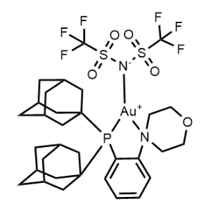 [4-[2-[Bis(tricyclo[3.3.1.13,7]dec-1-yl)phosphino-κP]phenyl]morpholine-κN4][1,1,1-trifluoro-N-[(trifluoromethyl)sulfonyl]methanesulfonamidato-κN]gold|CS-0649228