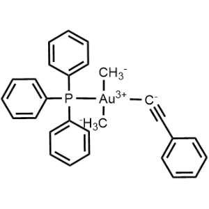 Gold, dimethyl(phenylethynyl)(triphenylphosphine)-, (SP-4-3)-|CS-0649252