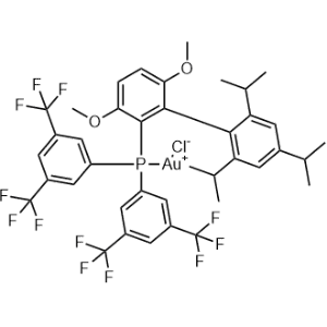 [Bis[3,5-bis(trifluoromethyl)phenyl][3,6-dimethoxy-2′,4′,6′-tris(1-methylethyl)[1,1′-biphenyl]-2-yl]phosphine-κP]chlorogold|CS-0649267
