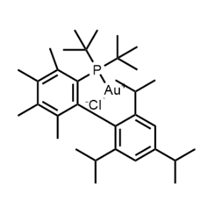 [Bis(1,1-dimethylethyl)[3,4,5,6-tetramethyl-2′,4′,6′-tris(1-methylethyl)[1,1′-biphenyl]-2-yl]phosphine]chlorogold|CS-0649276