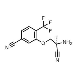 (S)-3-(2-Amino-2-cyanopropoxy)-4-(trifluoromethyl)benzonitrile|CS-0649418