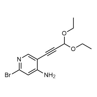2-Bromo-5-(3,3-diethoxyprop-1-yn-1-yl)pyridin-4-amine|CS-0650115