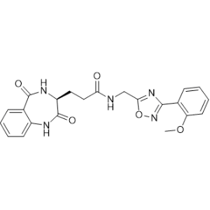 (S)-3-(2,5-Dioxo-2,3,4,5-tetrahydro-1H-benzo[e][1,4]diazepin-3-yl)-N-((3-(2-methoxyphenyl)-1,2,4-oxadiazol-5-yl)methyl)propanamide|CS-0650135