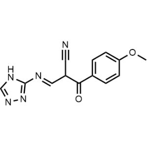 (E)-2-(((4H-1,2,4-Triazol-3-yl)imino)methyl)-3-(4-methoxyphenyl)-3-oxopropanenitrile|CS-0650137