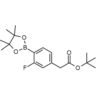 tert-Butyl 2-(3-fluoro-4-(4,4,5,5-tetramethyl-1,3,2-dioxaborolan-2-yl)phenyl)acetate|CS-0650499