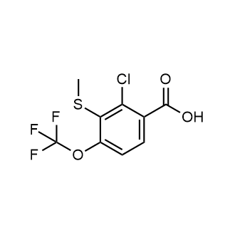 2-Chloro-3-(methylthio)-4-(trifluoromethoxy)benzoic acid|CS-0650631